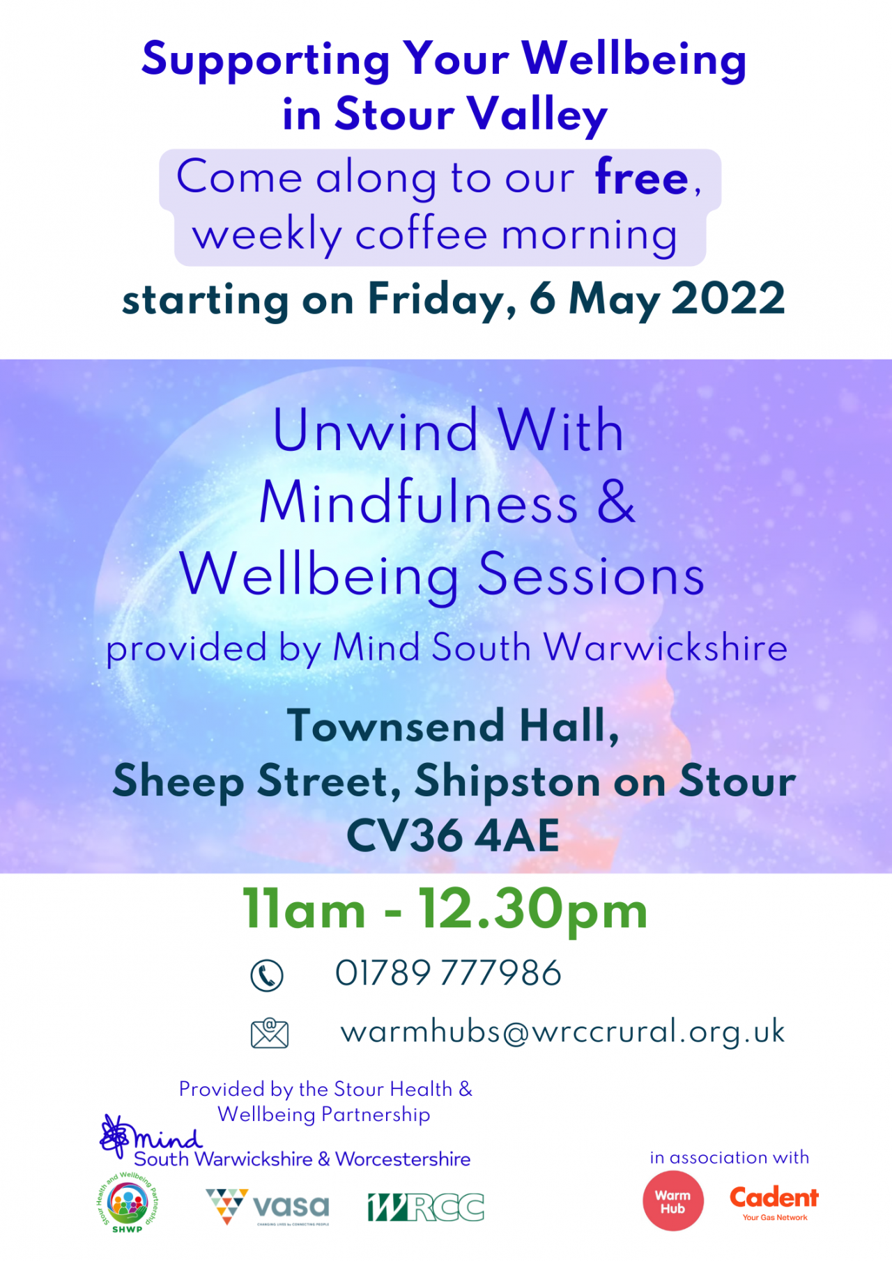NEW and FREE Shipston Wellbeing Friday starting 6 May
