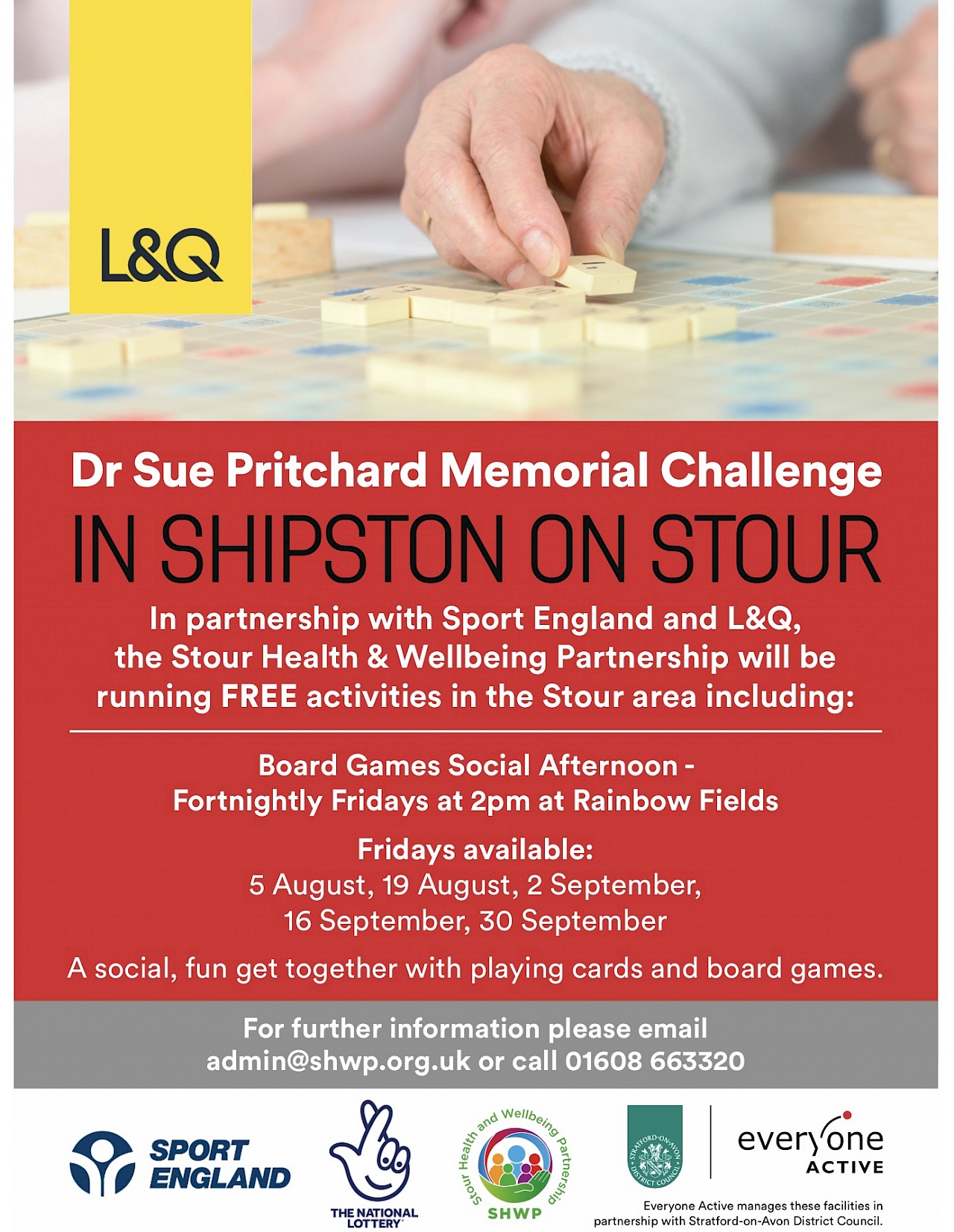 Dr Sue Pritchard Memorial Challenge - September Social Afternoons at Rainbow Fields