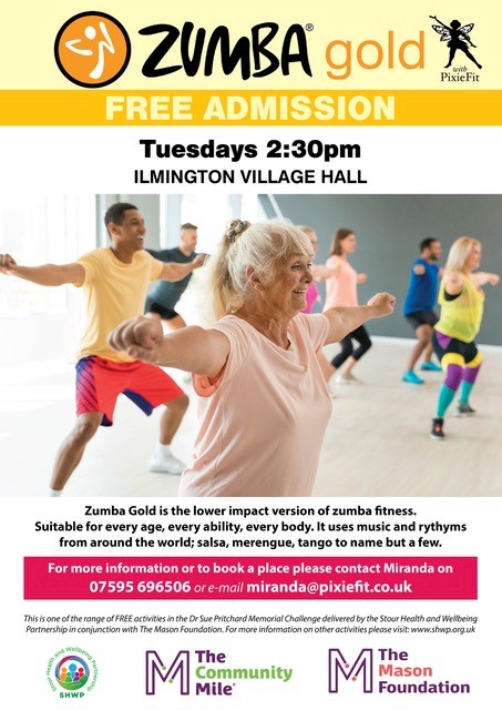 NEW FREE Activity starting 17 January - Zumba Gold on Tuesdays at Ilmington Village Hall