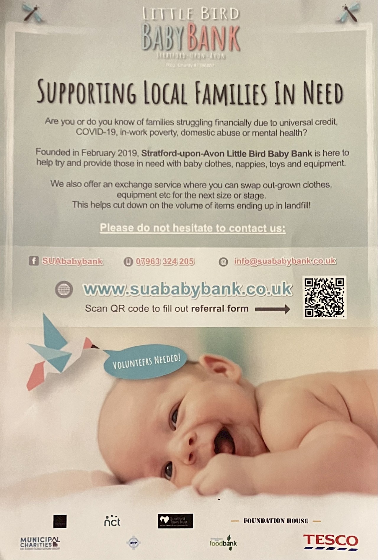 Little Bird Baby Bank Stratford upon Avon