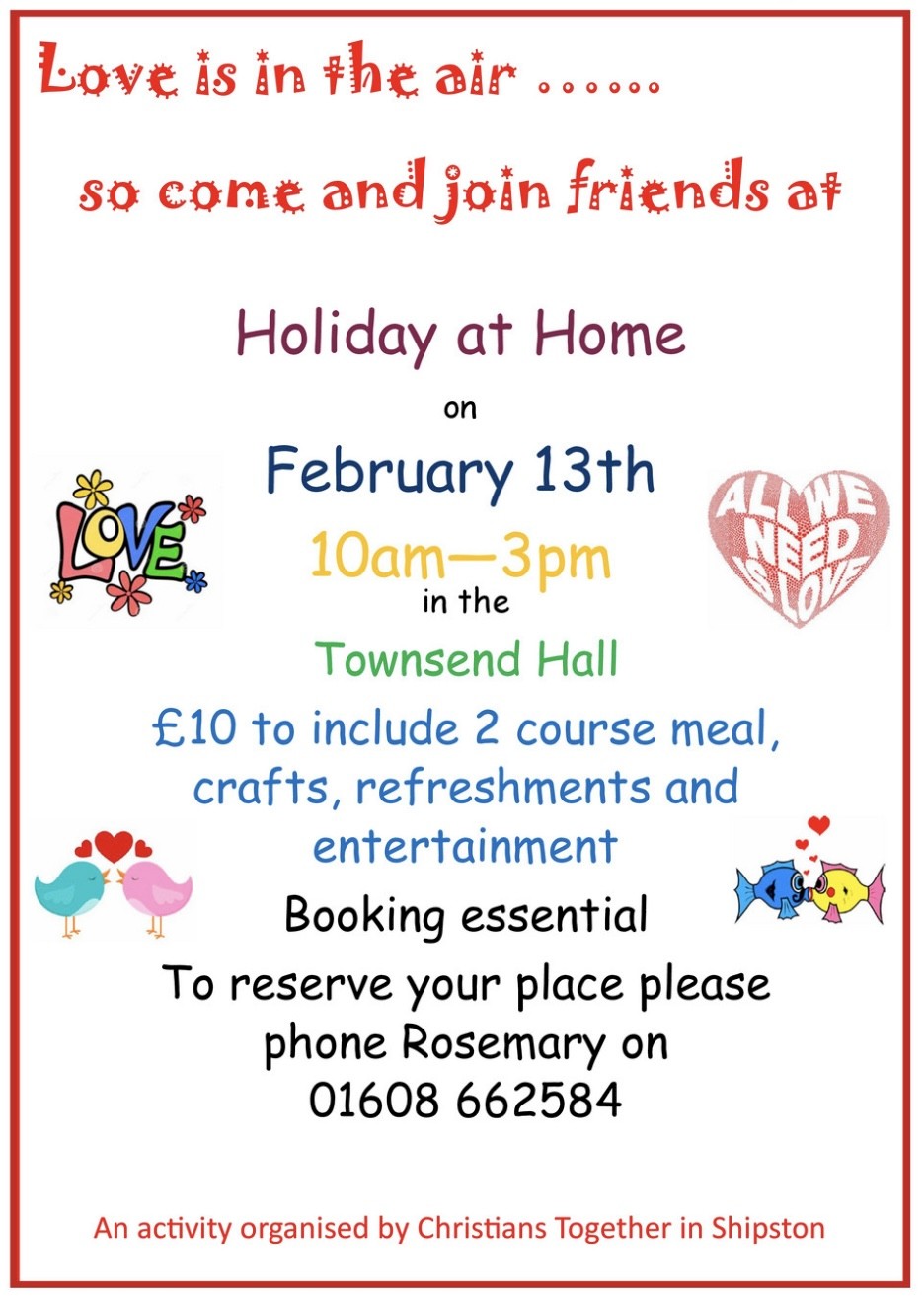Holiday at Home - Monday 13 February