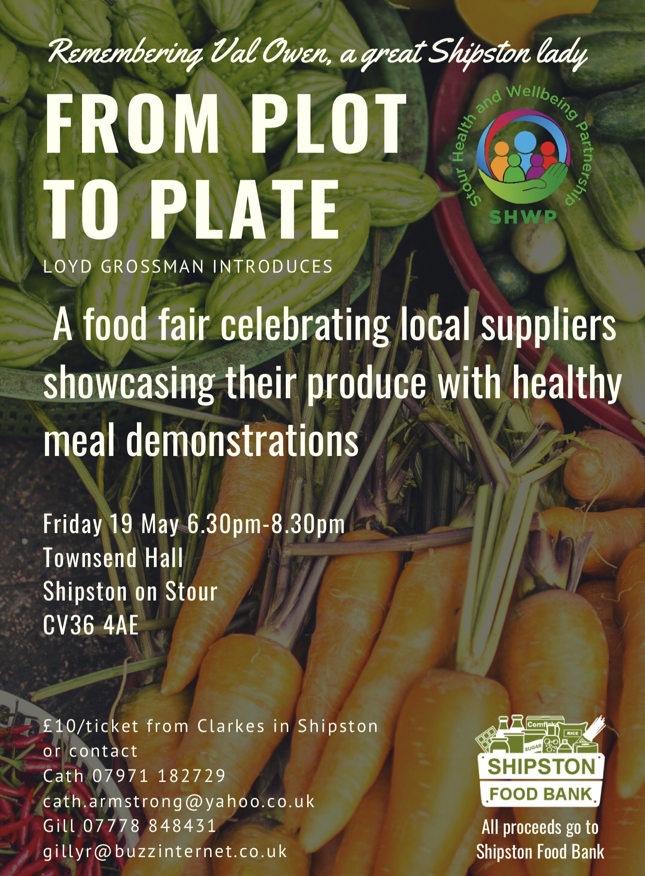 From Plot to Plate - Save the Date Friday 19 May