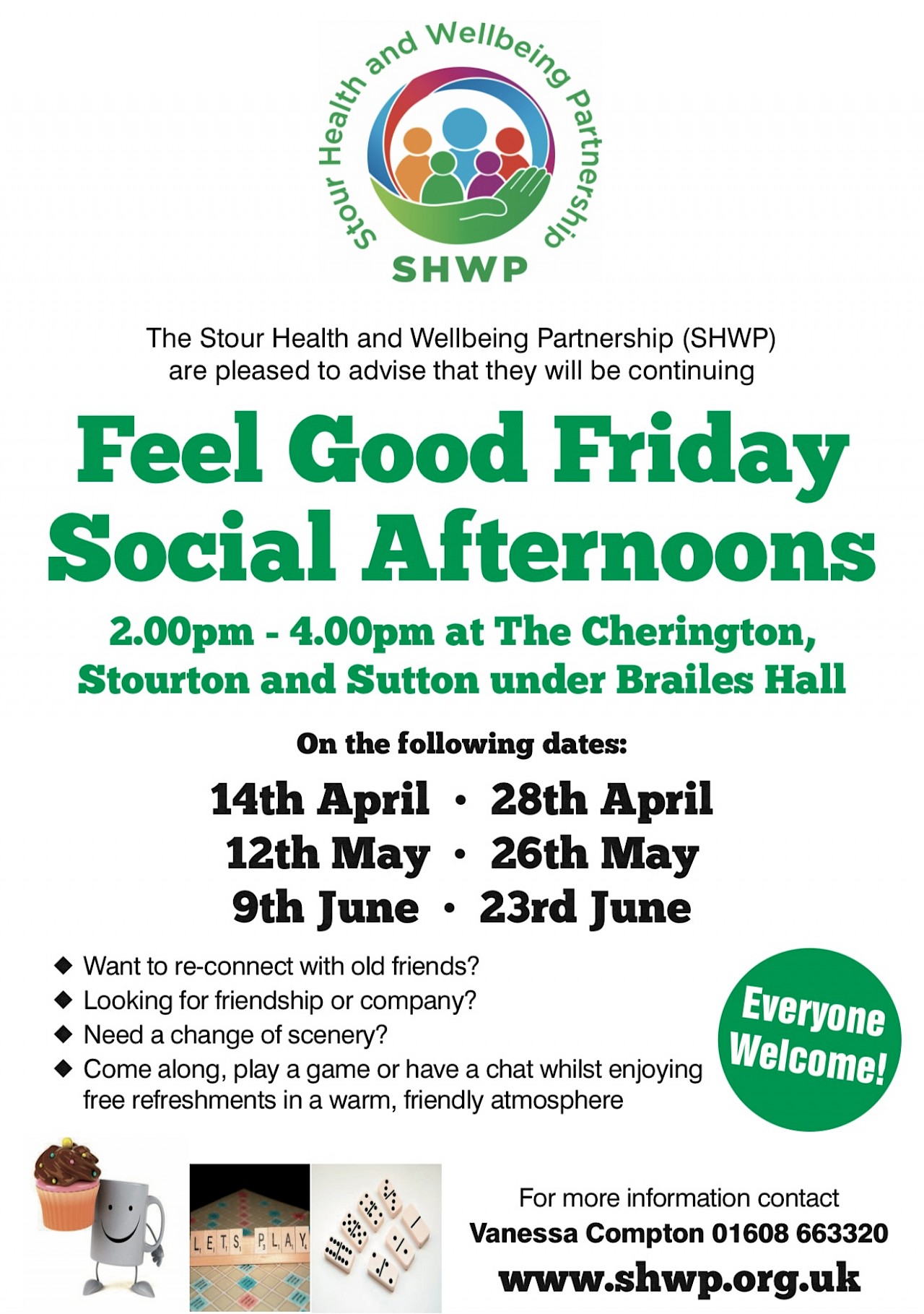 Feel Good Friday Afternoons continue at The Cherington, Stourton and Sutton under Brailes Hall