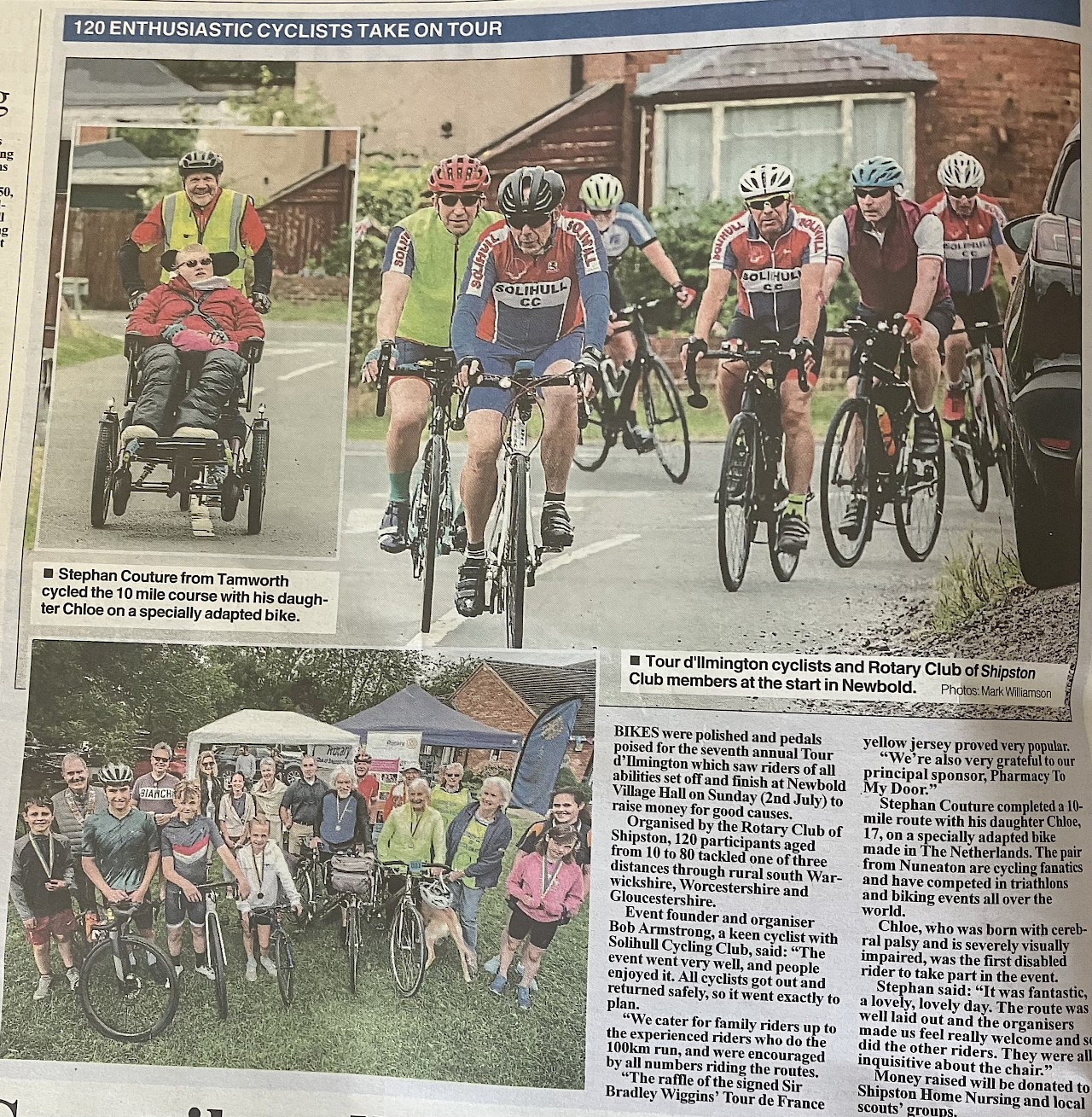Tour d'Ilmington - 120 enthusiastic cyclists take on Tour