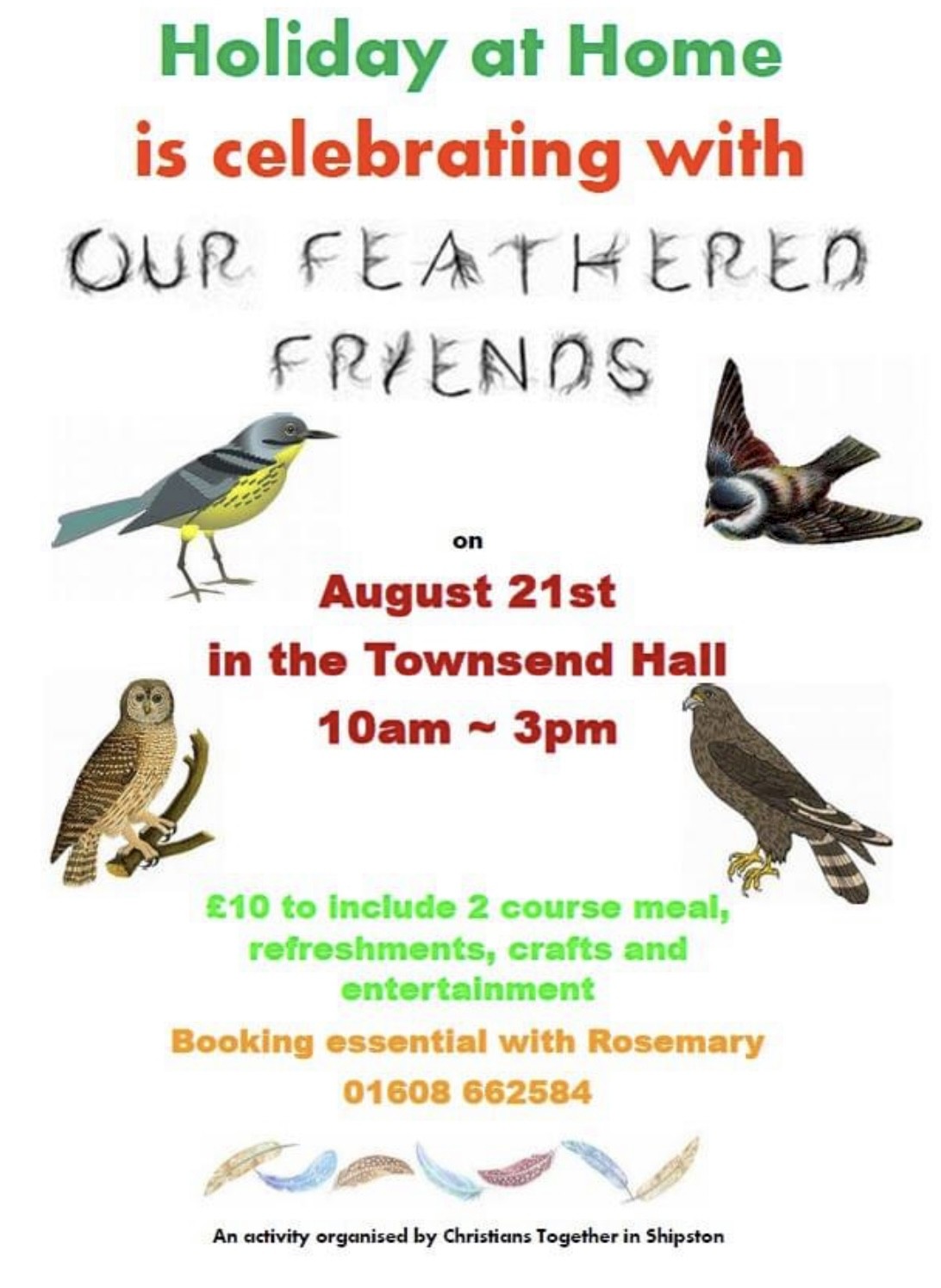 Holiday at Home - Monday 21 August