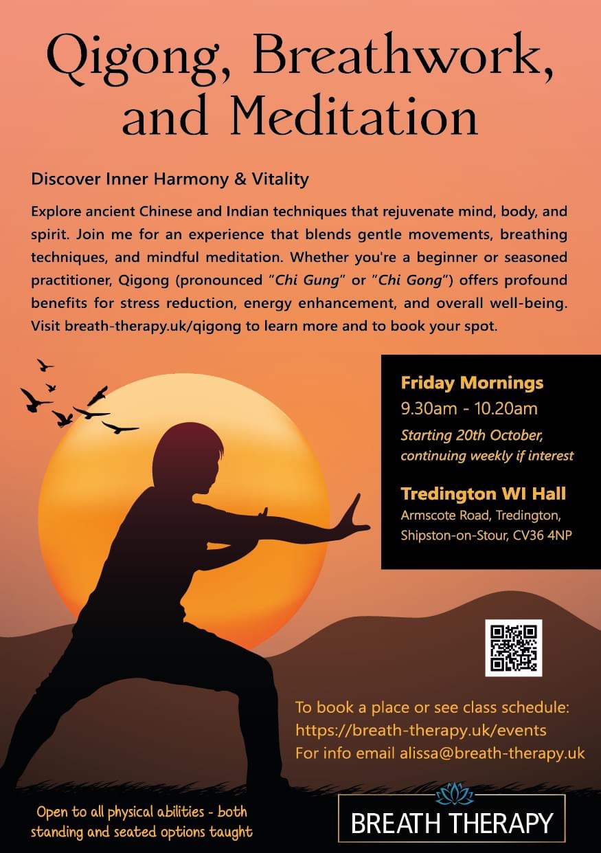 Qigong, Breathwork and Meditation Classes at Tredington WI Hall on Friday mornings