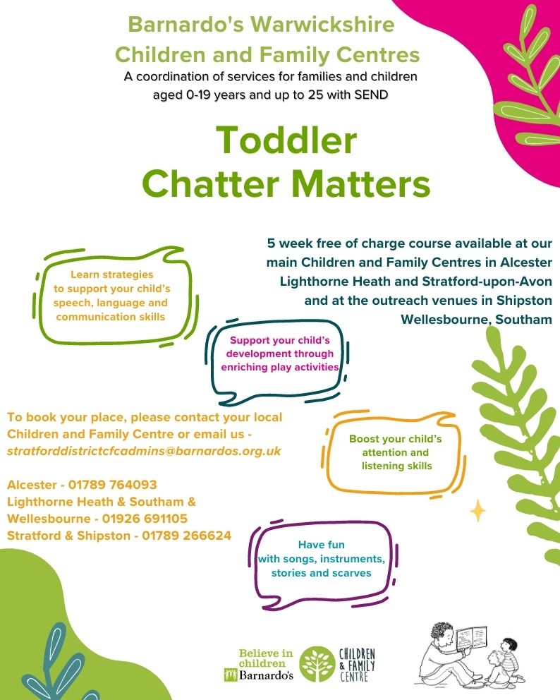 Toddler Chatter Matters - 5 week free of charge course