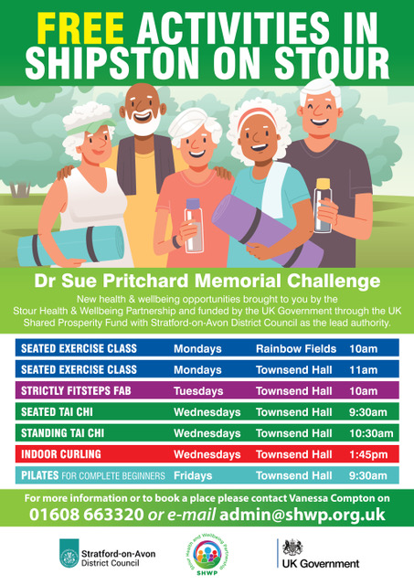 Dr Sue Pritchard Memorial Challenge - FREE activities in Shipston on Stour in 2024
