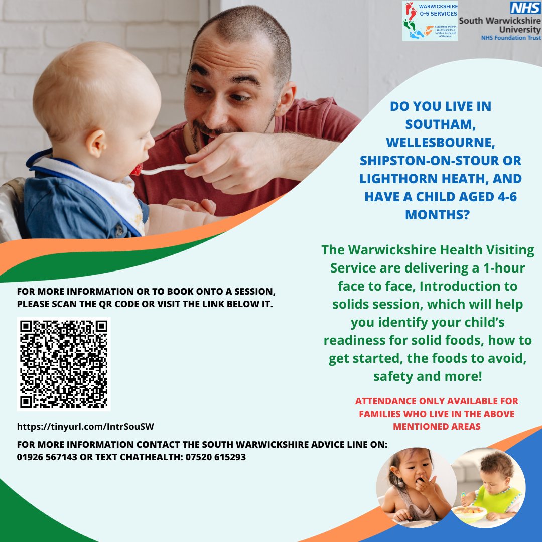 Warwickshire Health Visiting Service face to face sessions at Badger Valley Children's Centre, Shipston on Stour