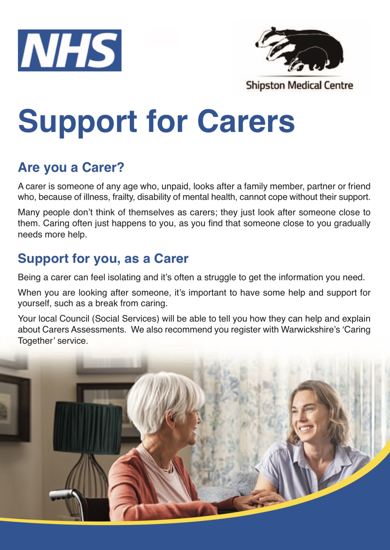 Shipston Medical Centre - Support for Carers