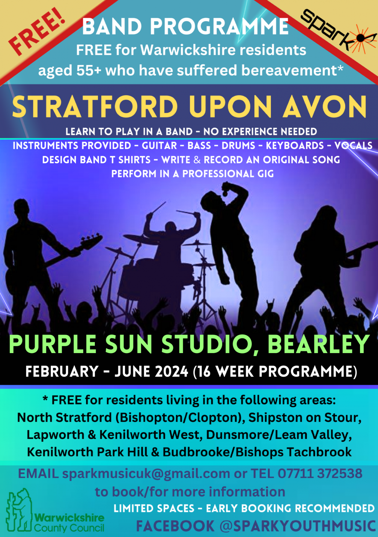 FREE Band Programme opportunity for Shipston on Stour residents