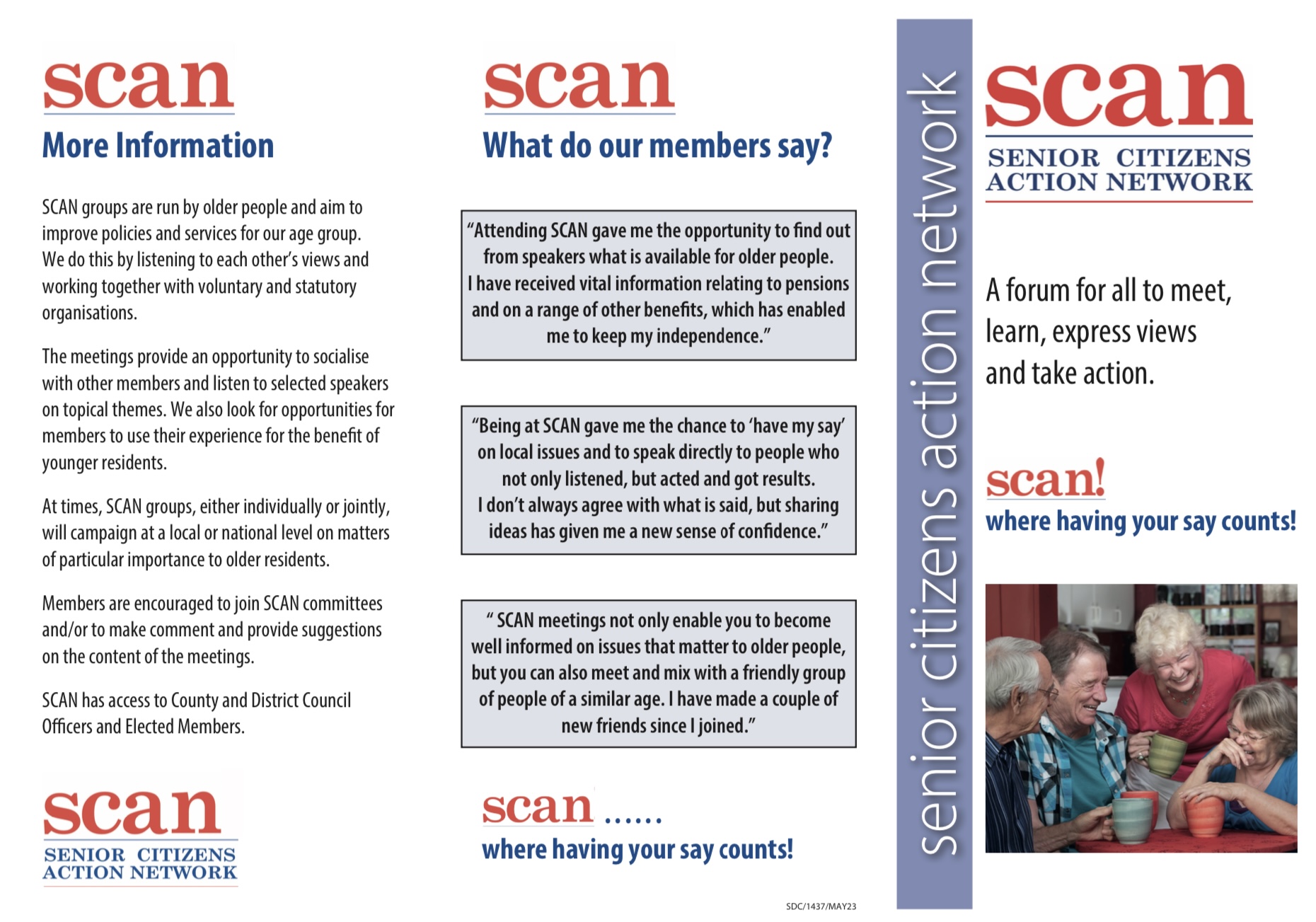 Shipston on Stour Senior Citizens Action Network (SCAN) - Where having your say counts