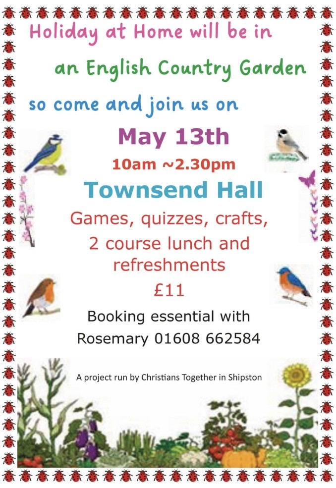 Holiday at Home - Monday 13 May