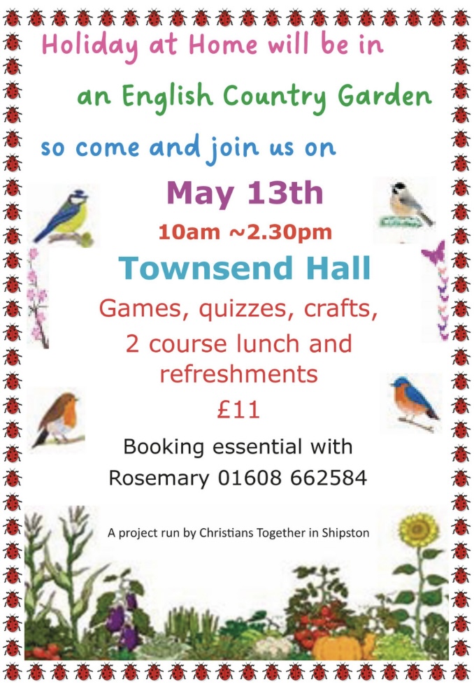 Holiday at Home - Monday 13 May