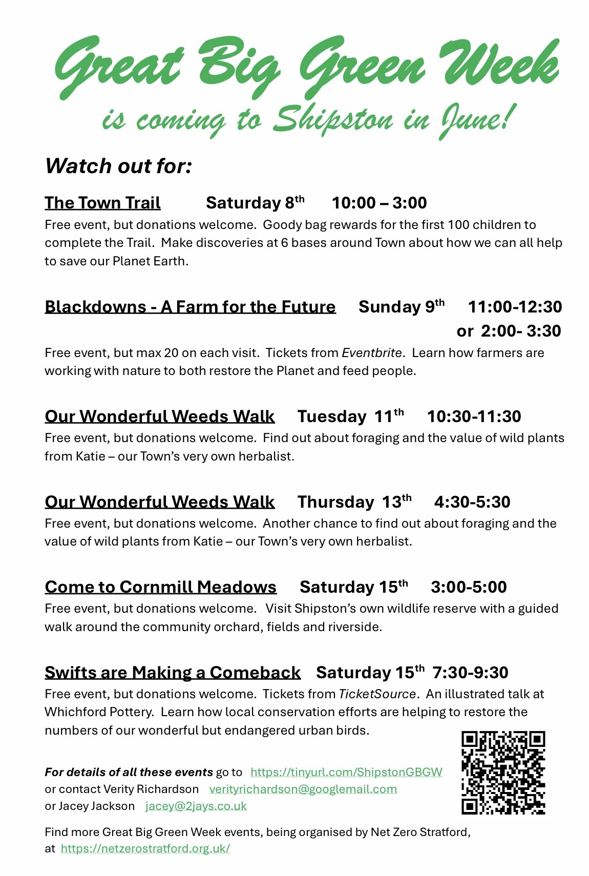 Great Big Green Week is coming to Shipston on Stour in June