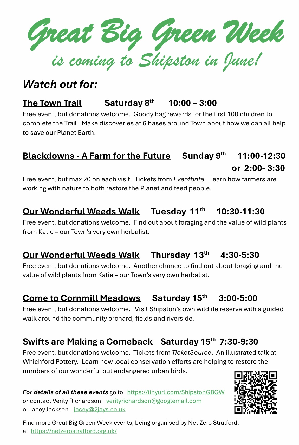 Great Big Green Week is coming to Shipston on Stour in June