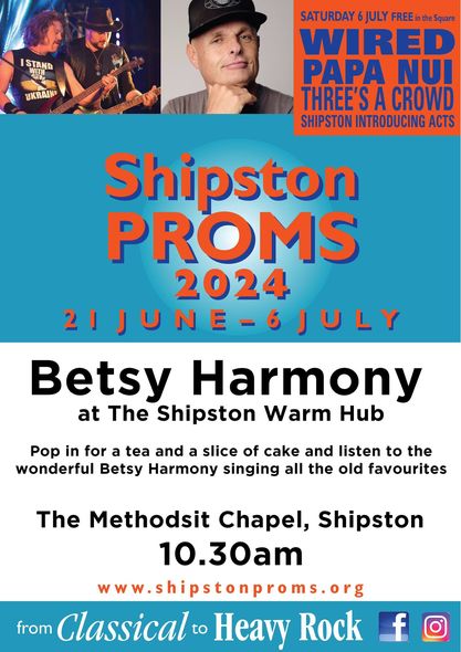 Betsy Harmony Vintage Singer at our Shipston Community Warm Hub on Thursday 4 July
