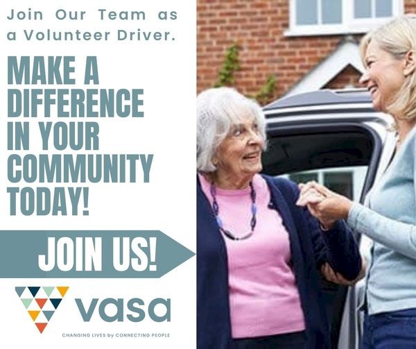 Become part of the VASA Volunteer Driver Team and make a difference in your local Community