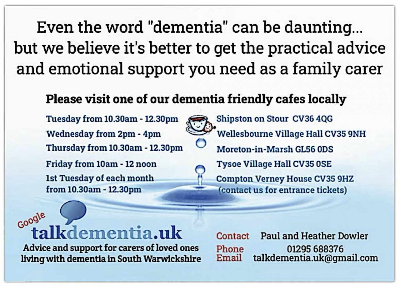 Talk Dementia - Local Dementia Friendly Cafes