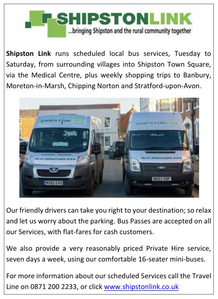 Shipston Link - bringing Shipston and the surrounding rural community together
