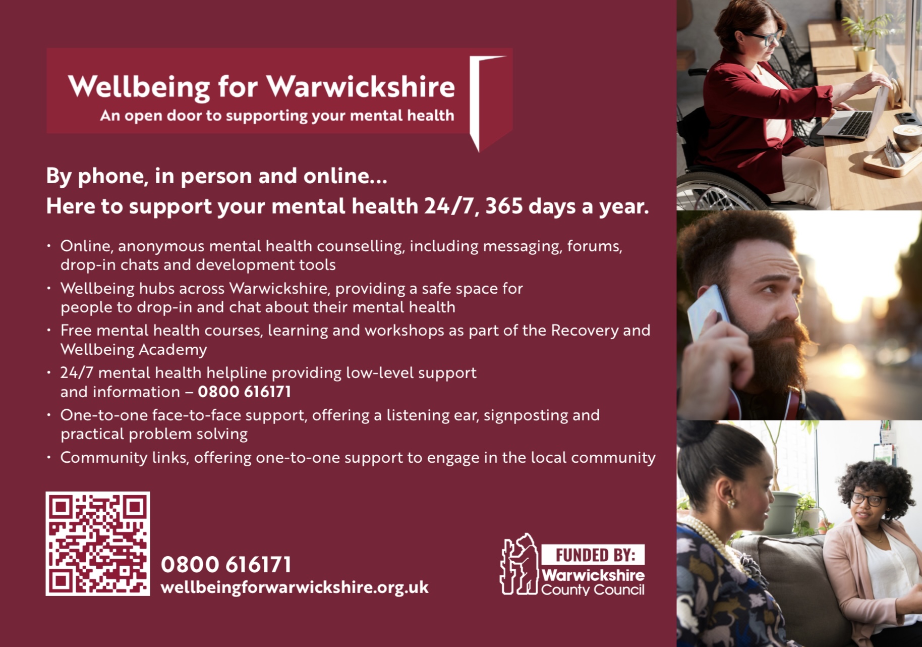 Wellbeing for Warwickshire Newsletter - Mental health support for your community