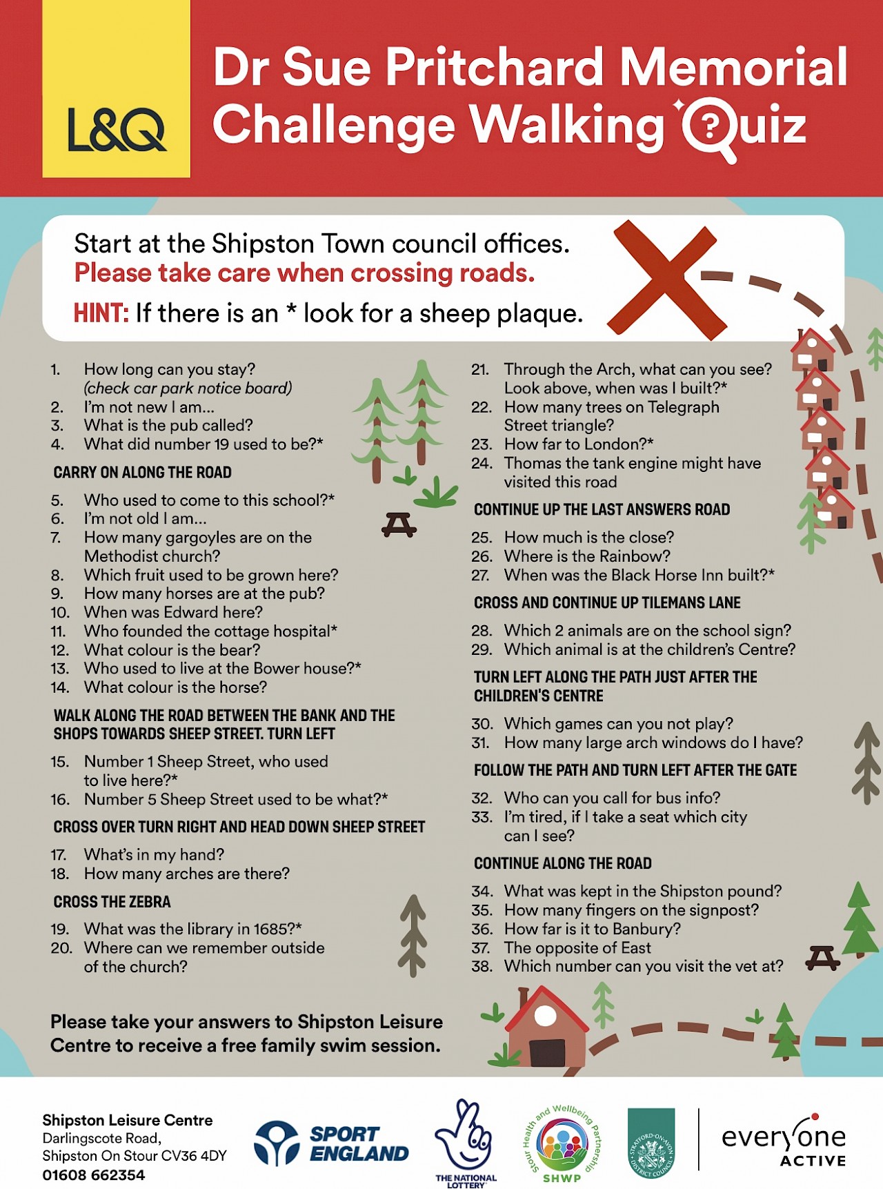 Walking Quiz and FREE Family Swim Session for the Christmas Holidays