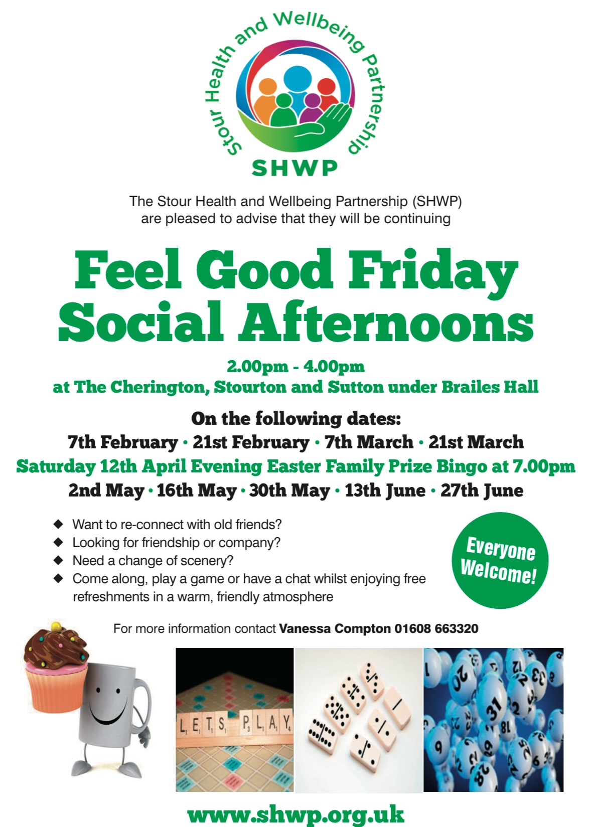 Feel Good Friday Afternoons continue in 2025 at The Cherington, Stourton and Sutton under Brailes Hall