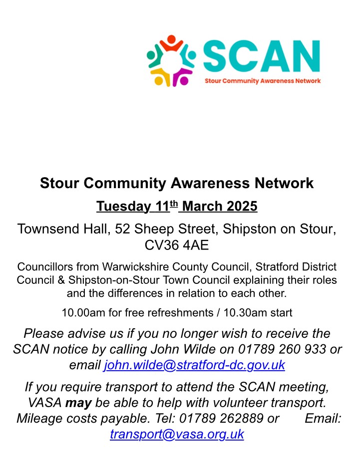 SCAN - Stour Community Awareness Network Tuesday 11 March