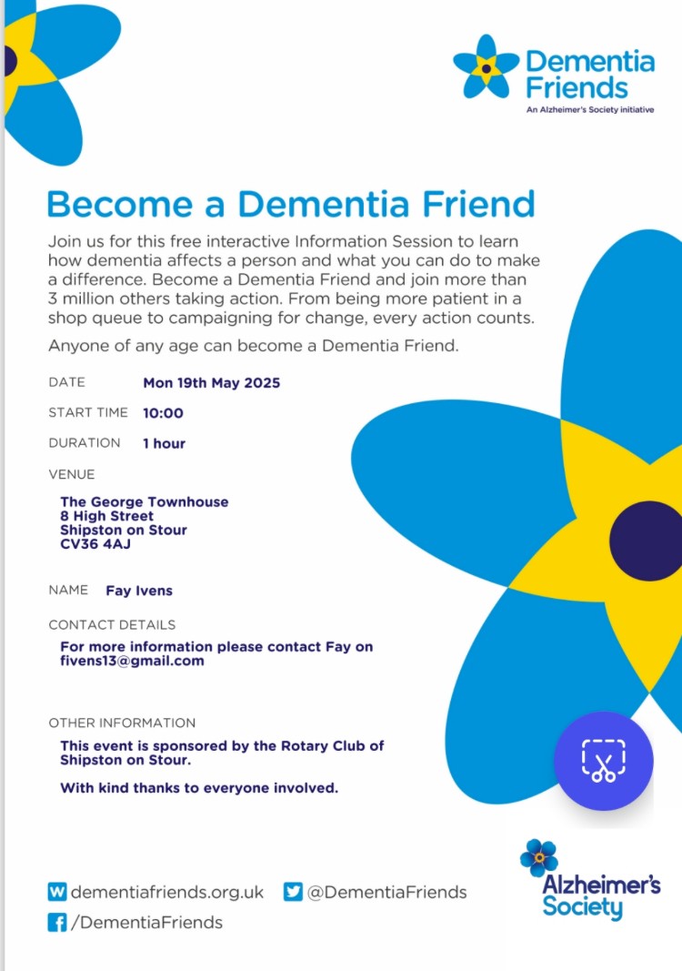Become a Dementia Friend Event on Monday 19 May