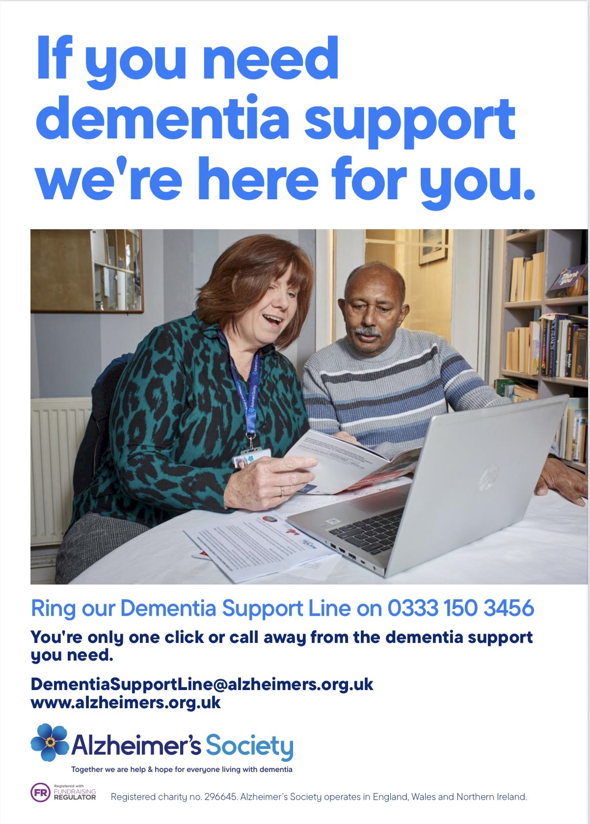 Alzheimer's Society Dementia Support Line