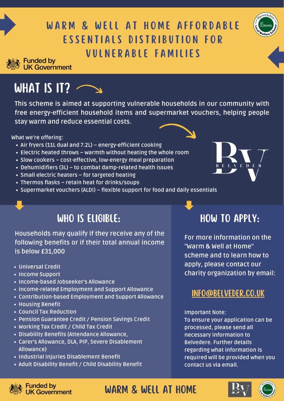 Applications for "Warm and Well at Home" programme are now open