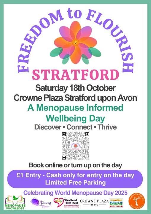 Save the Date A Menopause Informed Wellbeing Day - Saturday 18 October