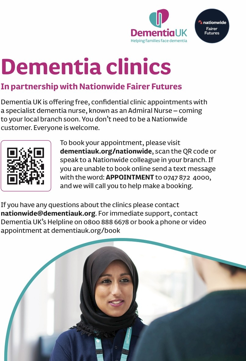 Dementia Clinics in Stratford Upon Avon Tuesday 30  September to Thursday 2 October