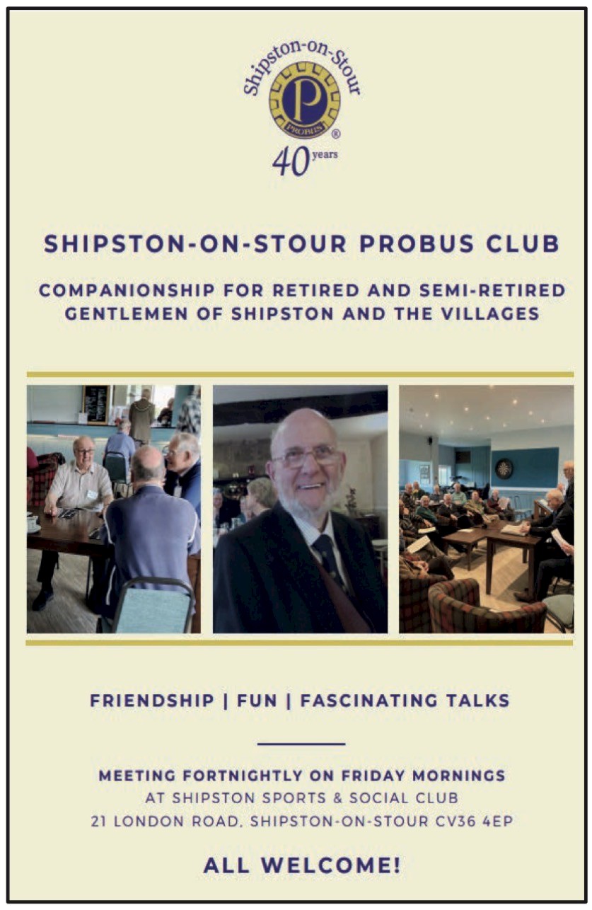 Why not try Shipston on Stour Probus Club