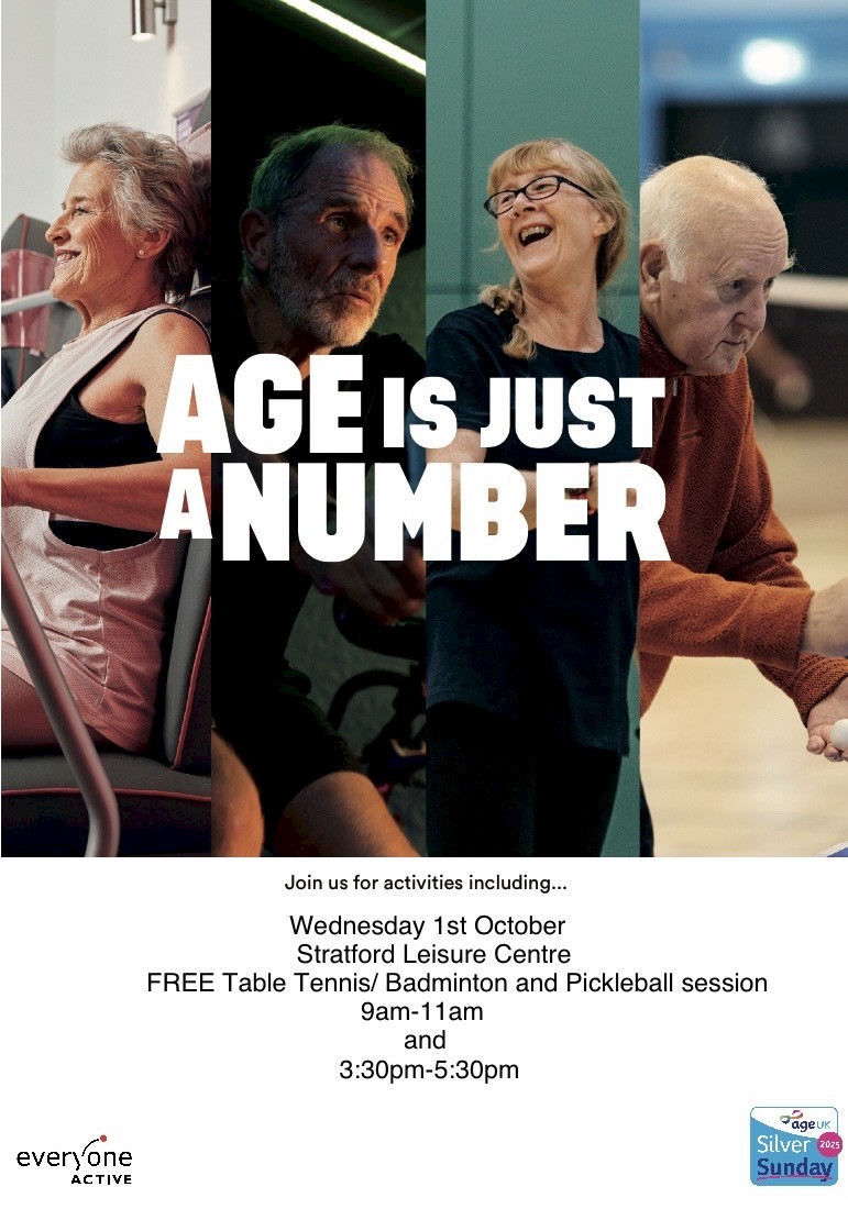 FREE Actvities at Stratford Leisure Centre on Wednesday 1 October