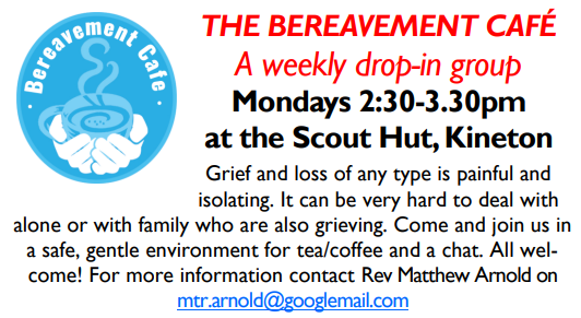 The Bereavement Cafe at Kineton on Mondays