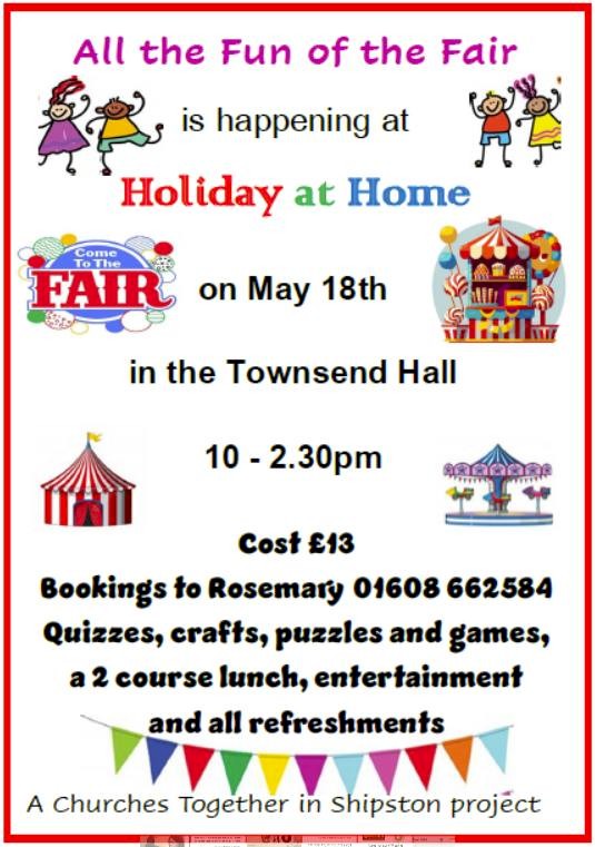 Holiday at Home - Monday 18 May