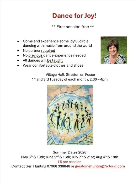 Dance for Joy at Stretton on Fosse Village Hall Summer 2026 dates
