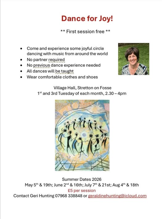 Dance for Joy at Stretton on Fosse Village Hall Summer 2026 dates