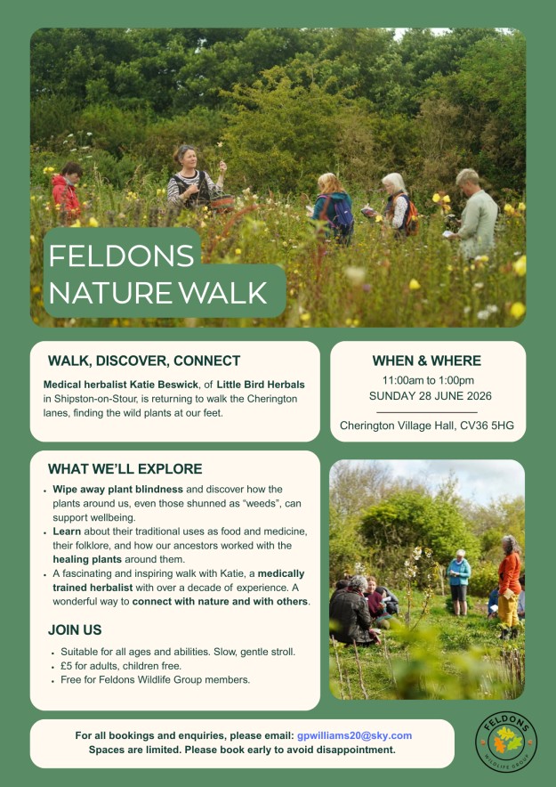 Feldons Nature Walk - Sunday 28 June from Cherington Village Hall