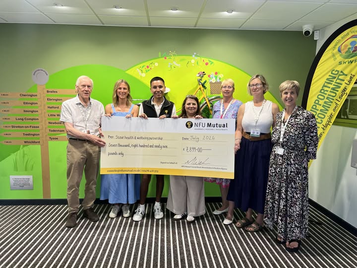 Thank you NFU Mutual Central - South Warwickshire and Pershore for your generous donation